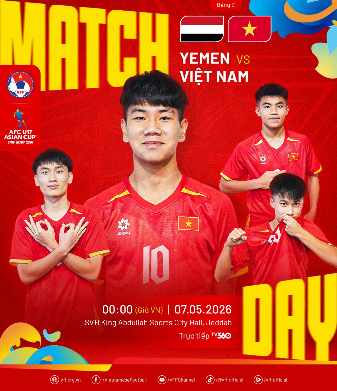 Xem trực tiếp U17 Việt Nam - U17 Yemen ở đâu?

